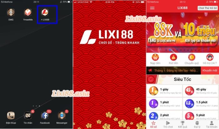Ứng dụng chơi đề - trúng nhanh Lixi88